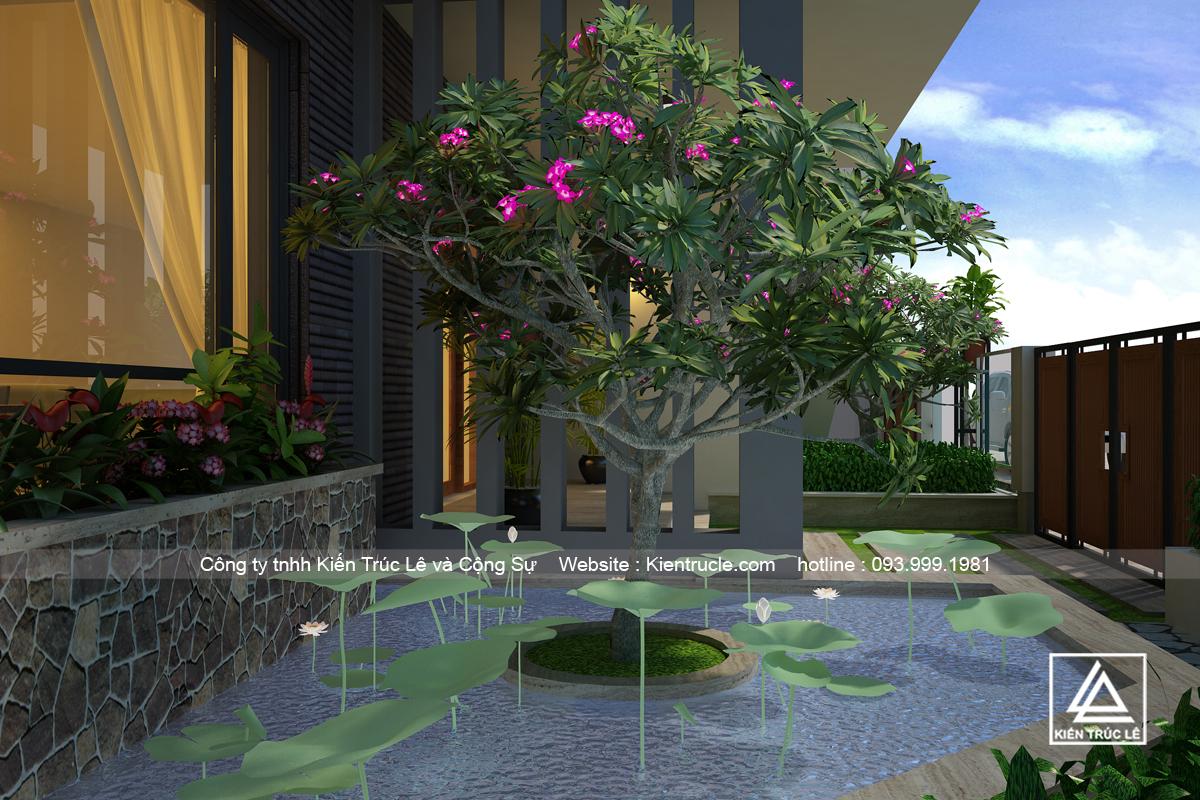 Biệt thự 3 tầng hiện đại 2 mặt tiền