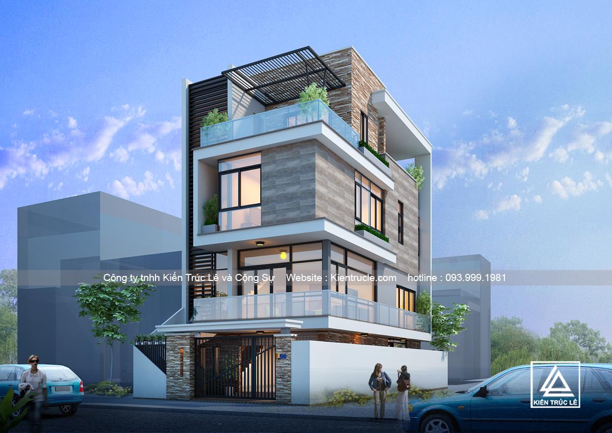 Kiến trúc nhà 4 tầng