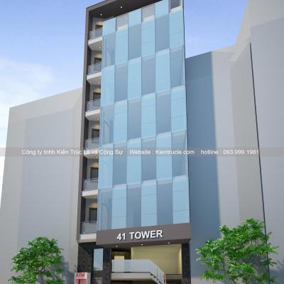 Thiết kế văn phòng 7 tầng cho thuê