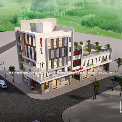 Mẫu khách sạn 5 tầng đep hiện đại