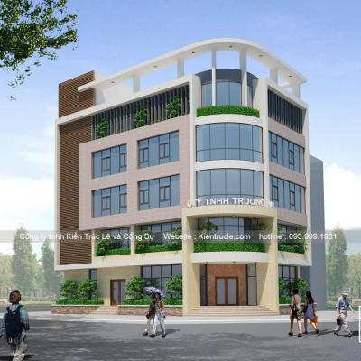 Mẫu nhà văn phòng 5 tầng đẹp