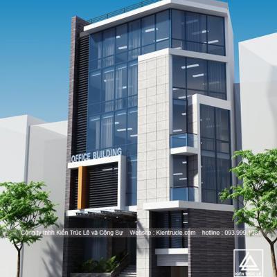 Mẫu tòa nhà văn phòng 5 tầng đẹp