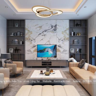 Thiết kế phòng khách hiện đai