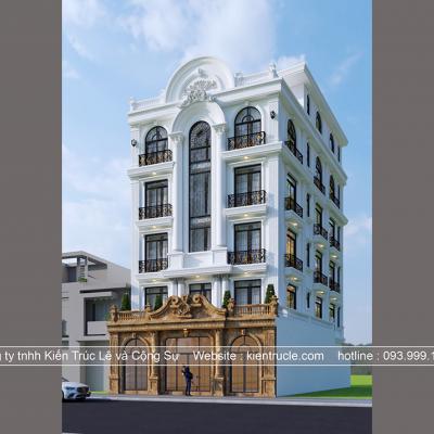 Mẫu khách sạn 5 tầng tân cổ điển