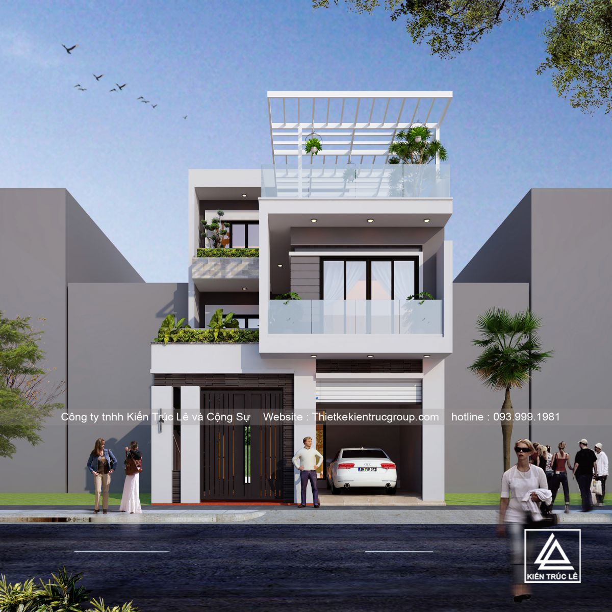 Mẫu nhà dưới 100m2 tối ưu không gian, thông minh và đẹp mắt