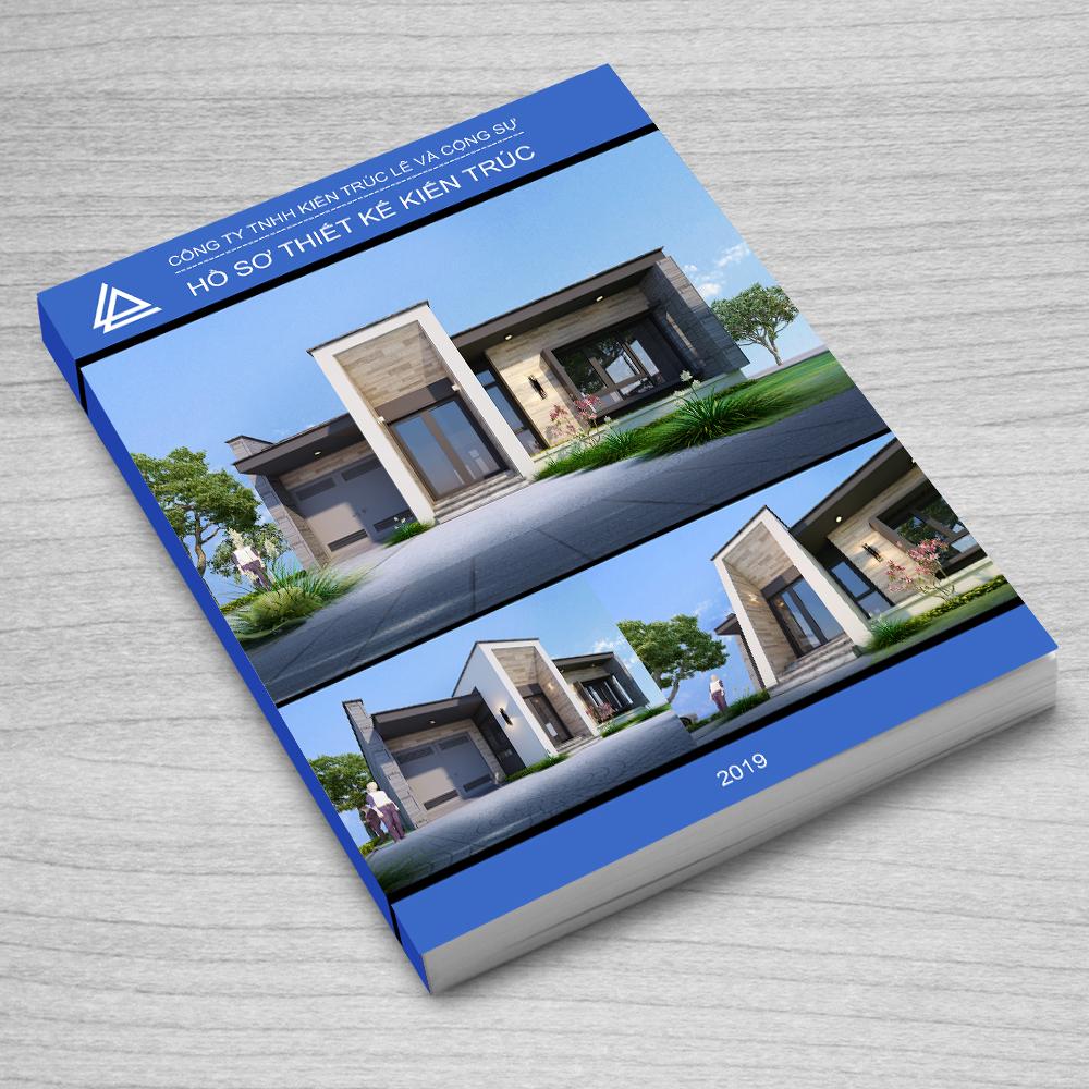 Bản vẽ biệt thự 1 tầng hiện đại