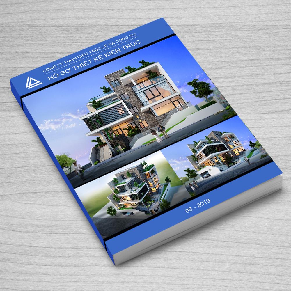 Bản vẽ thiết kế nhà biệt thự 4 tầng