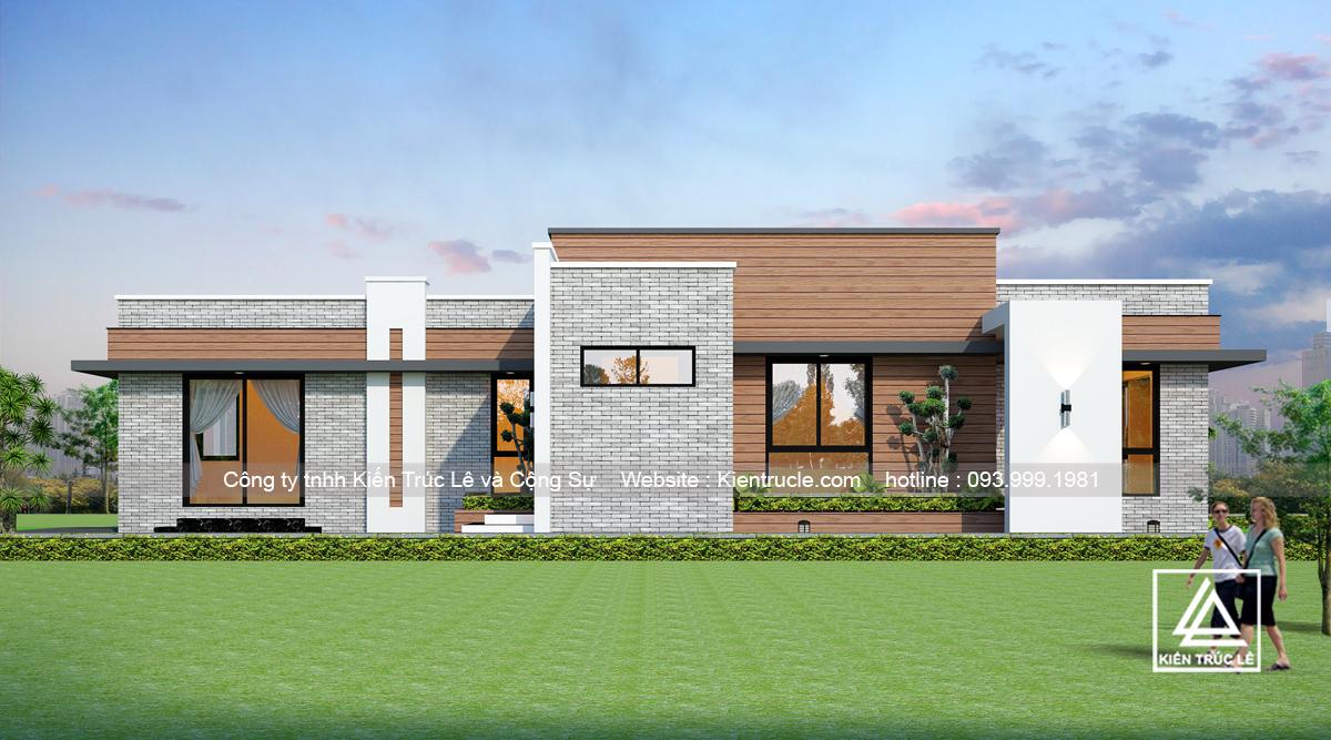 Mẫu nhà 1 tầng đẹp