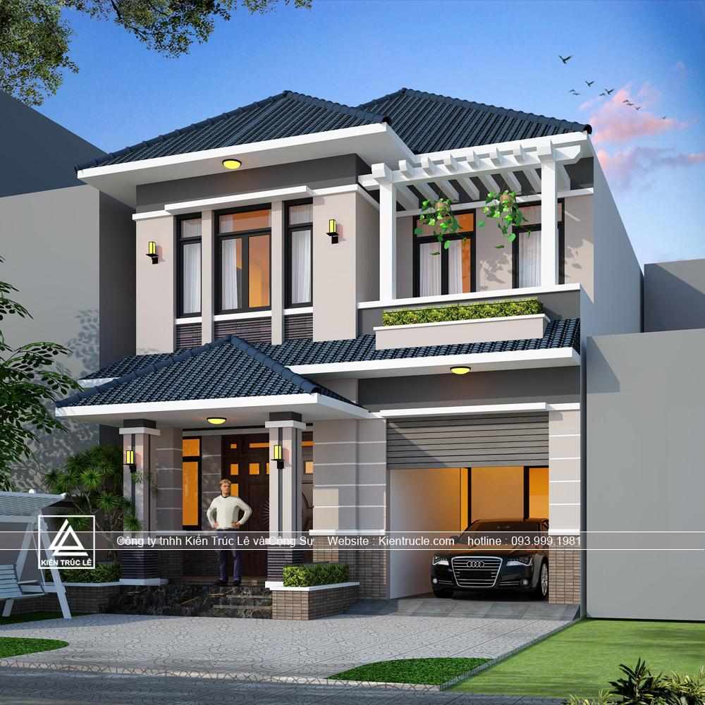 Biệt thự nhà phố 2 tầng đẹp