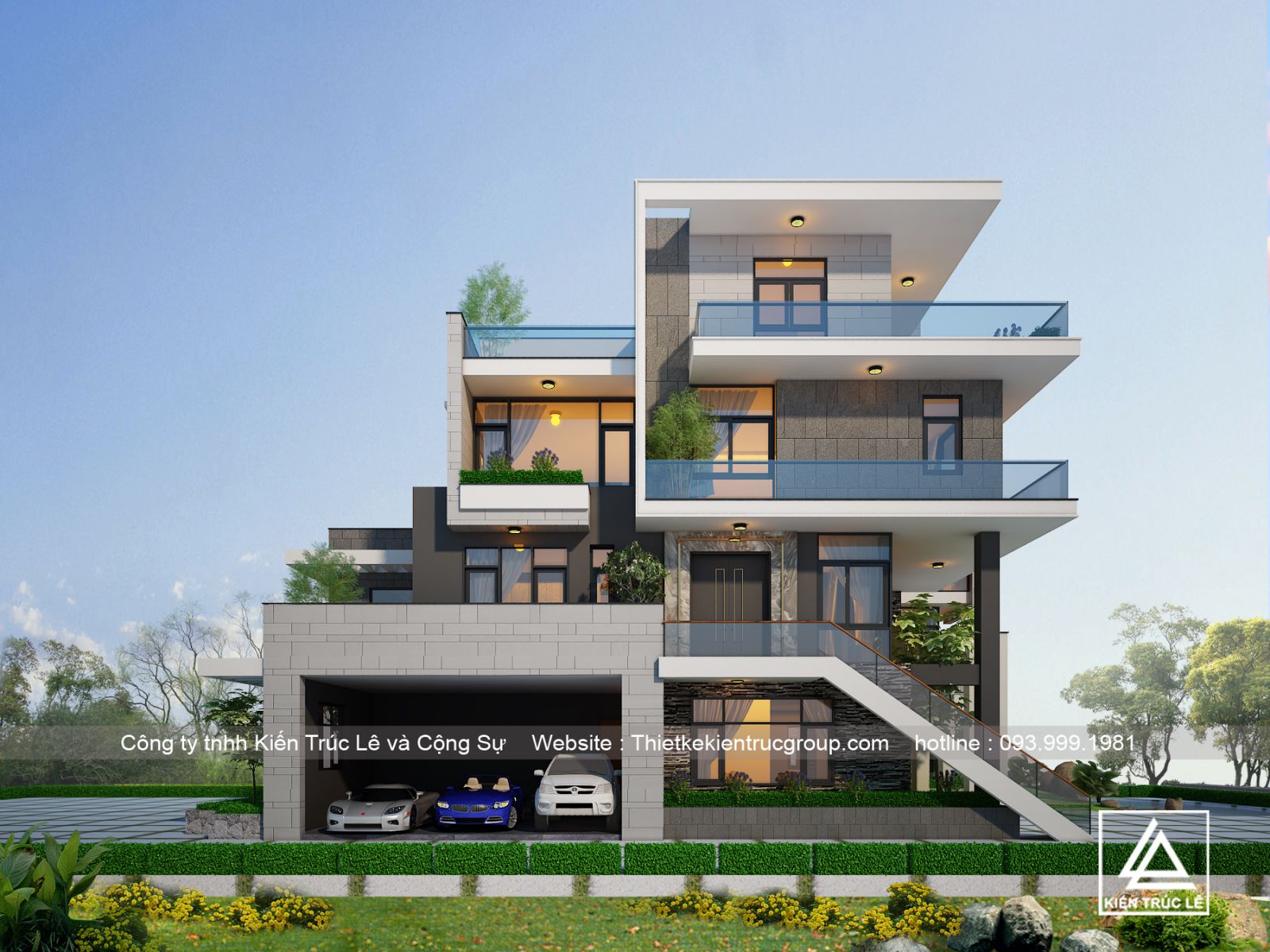 Các mẫu nhà 4 tầng hiện đại