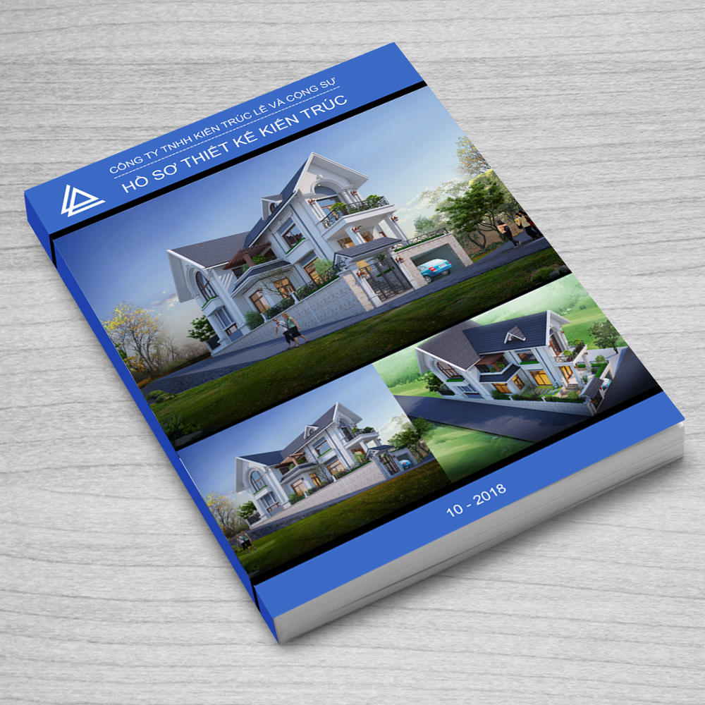 Hồ sơ bản vẽ thiết kế mẫu nhà trên sườn đồi dốc