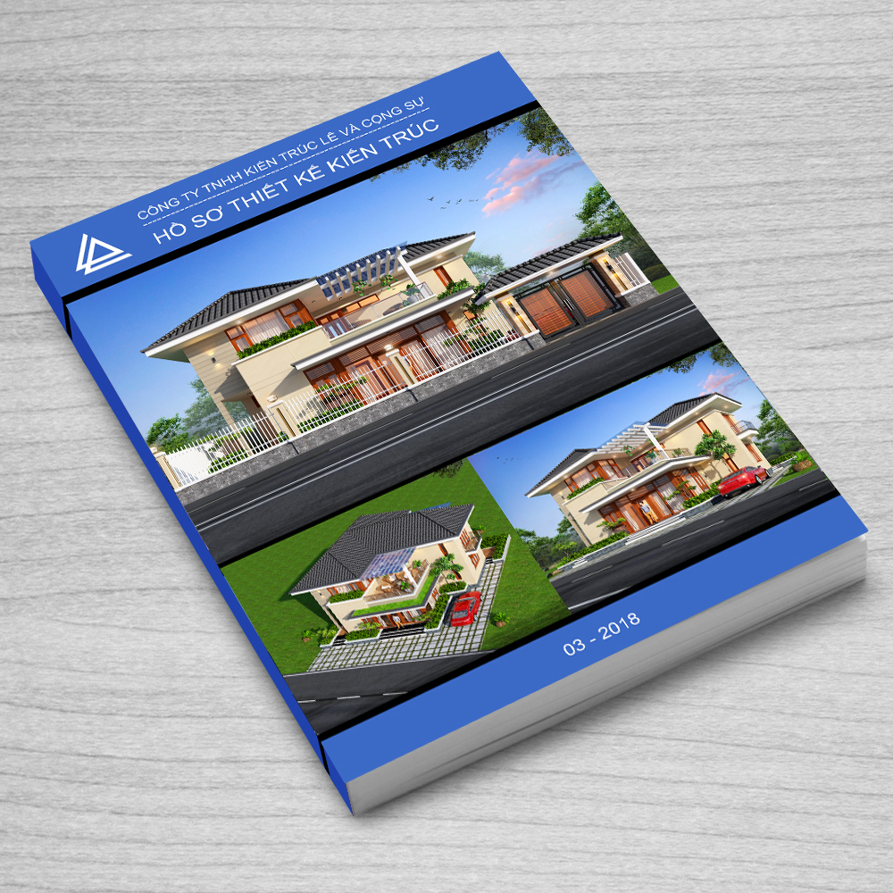 Hồ sơ bản vẽ mẫu thiết kế nhà biệt thự 2 tầng có 5 phòng ngủ đẹp