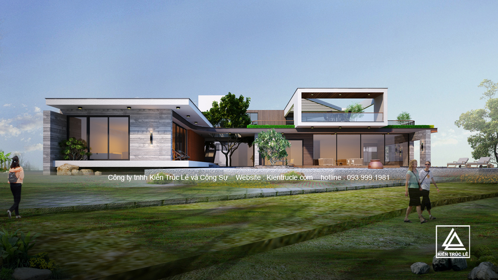 Kiến trúc nhà biệt thự nghỉ dưỡng đẹp