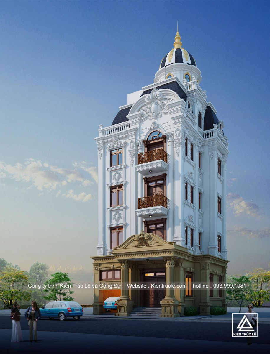 Lâu đài mini 4 tầng đẹp