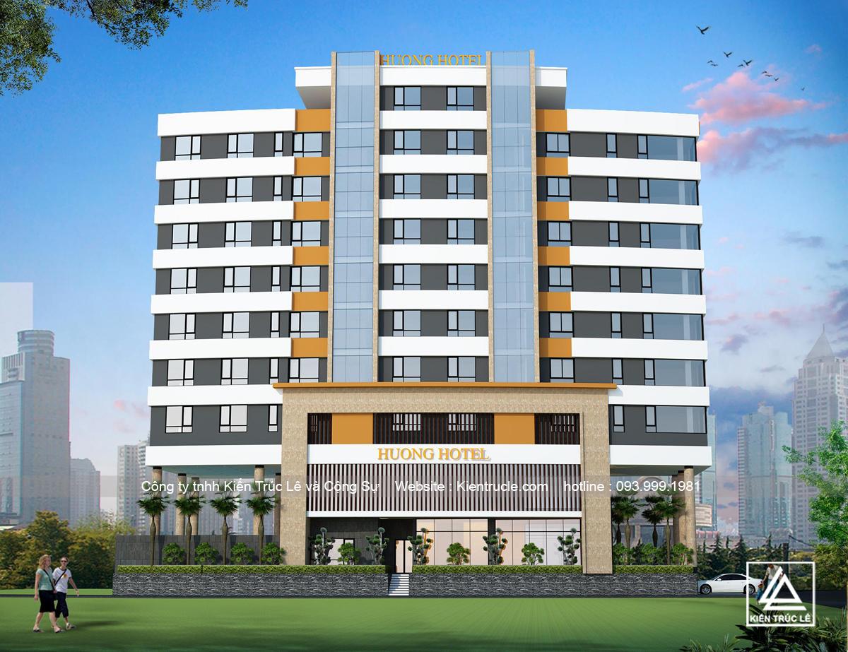 Mặt bằng xây khách sạn 3 sao đẹp