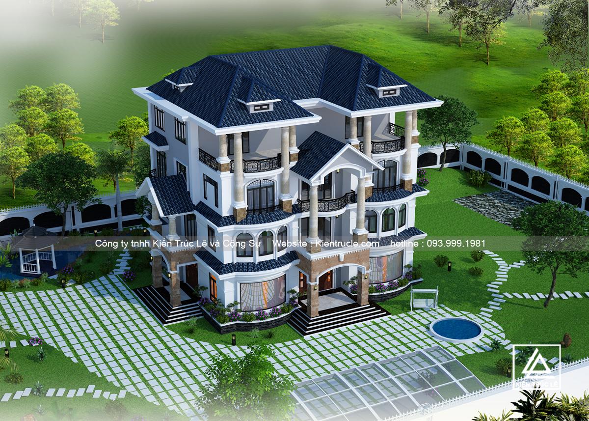 Mẫu biệt thự 10 tỷ