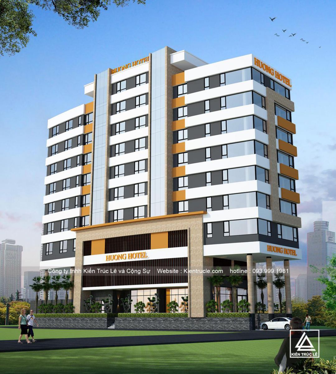 Mẫu khách sạn 3 sao 10 tầng đẹp