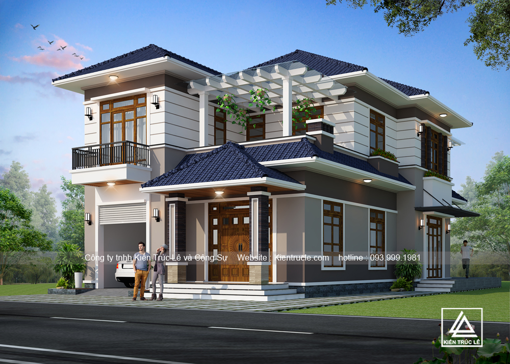Mẫu thiết kế nhà 2 tầng đẹp tại bắc ninh