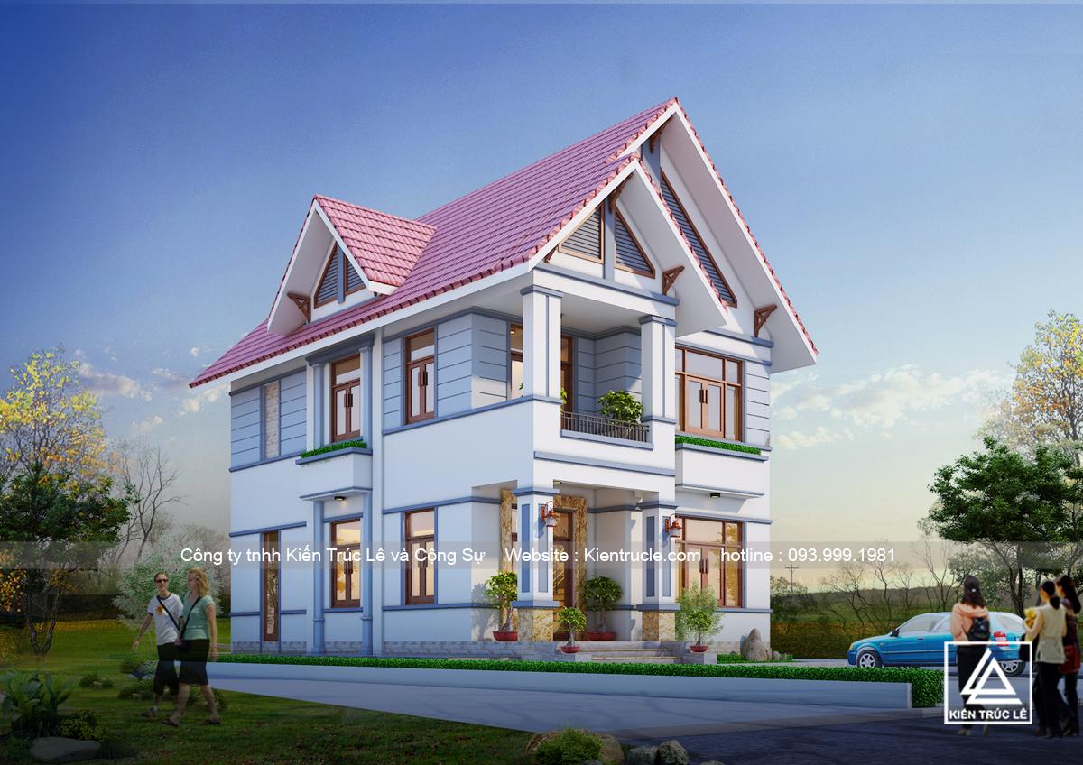 Mẫu nhà 8x13m đẹp