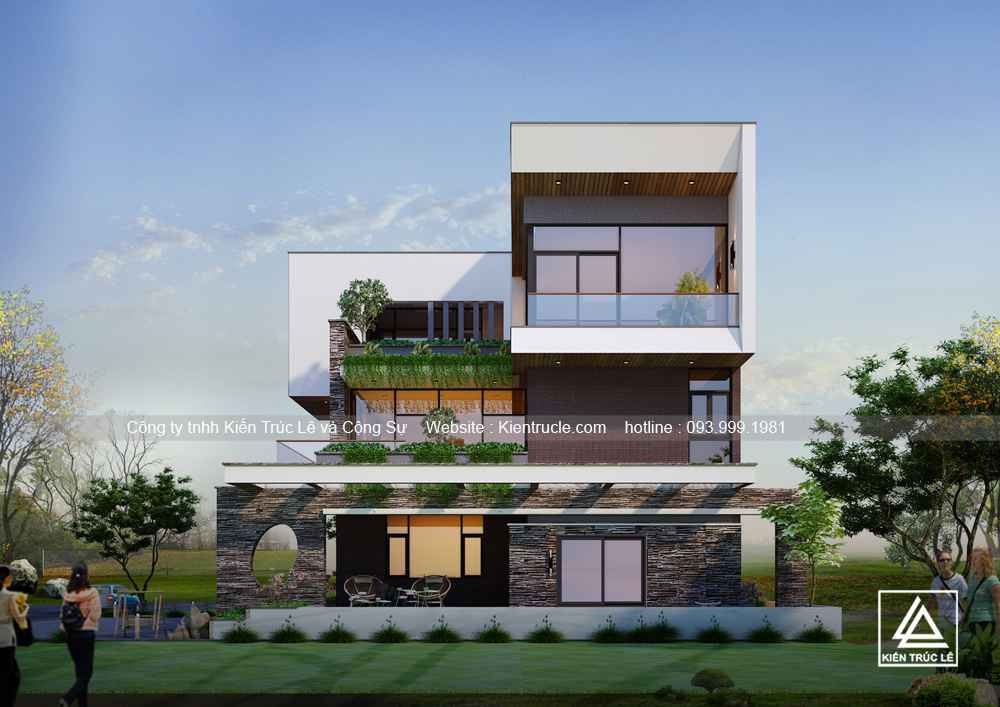 Mẫu nhà biệt thự 3 tầng đẹp