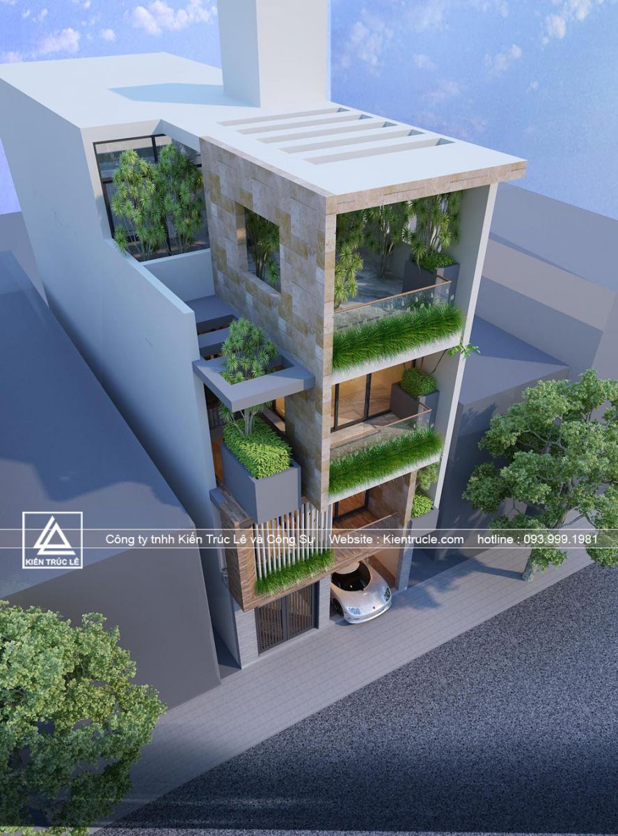 Mẫu nhà ống 4 tầng đẹp 2020