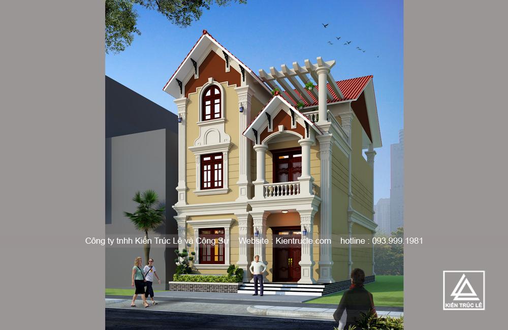 Mẫu thiết kế biệt thự phố 3 tầng 8x15m 4 phòng ngủ đẹp nhất