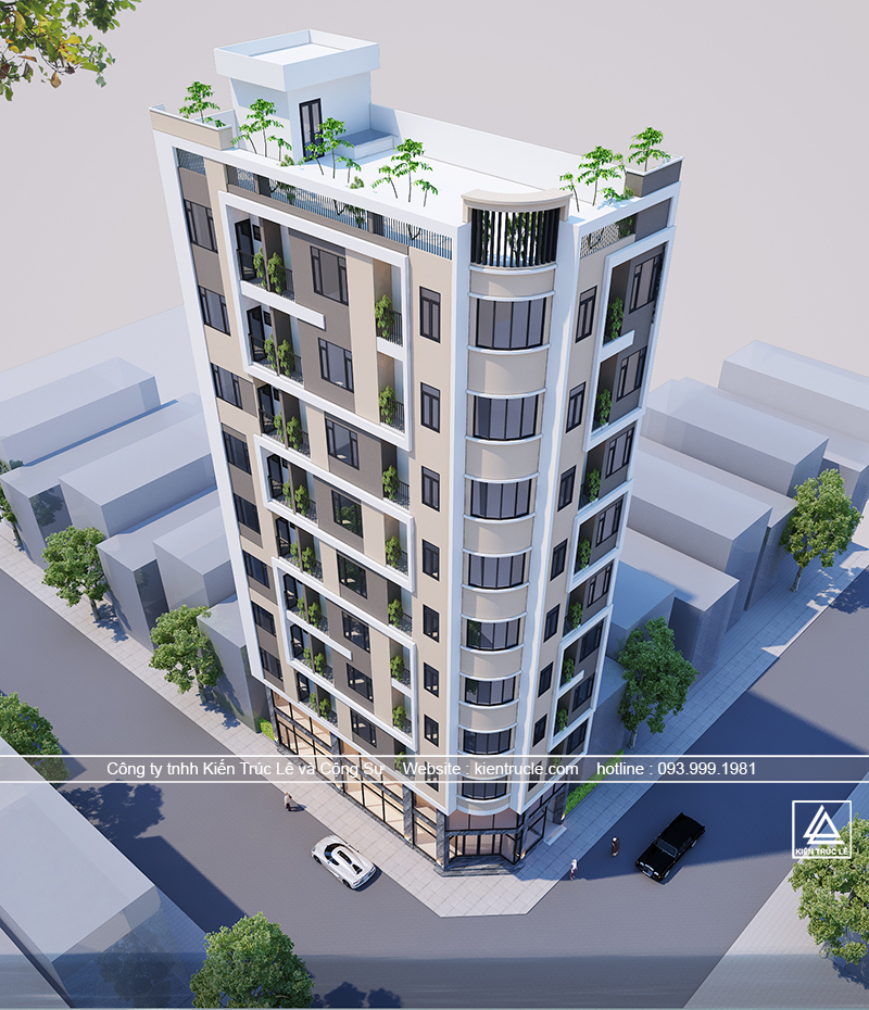 Mẫu thiết kế chung cư mini cho thuê tại Hà Nội