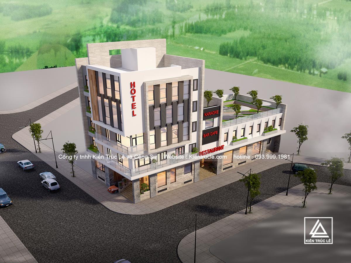 Mẫu thiết kế khách sạn hiện đại đẹp