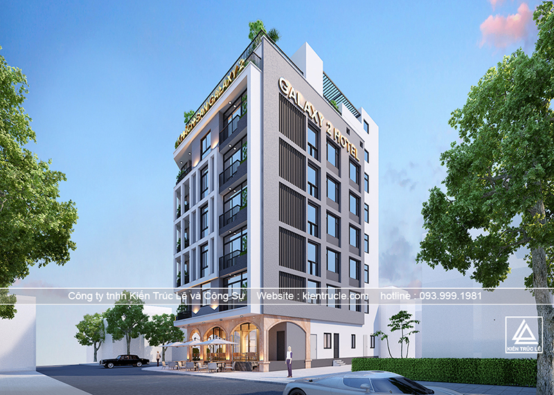 Thiết kế khách sạn có bể bơi đẹp