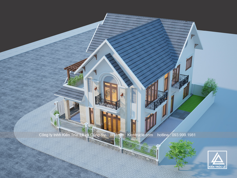 Mẫu thiết kế nhà 2 tầng 200m2 đẹp