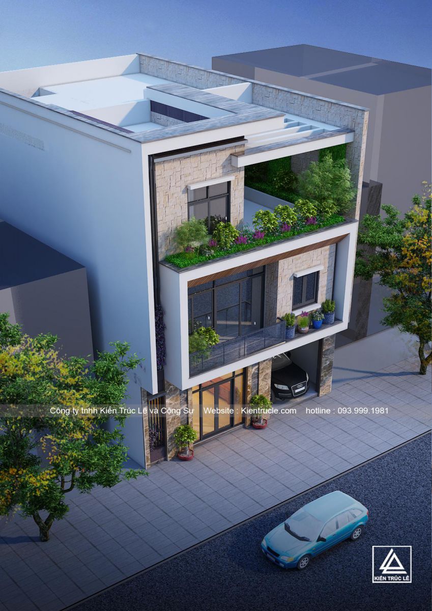 Mẫu thiết kế nhà 3 tầng hiện đại đẹp
