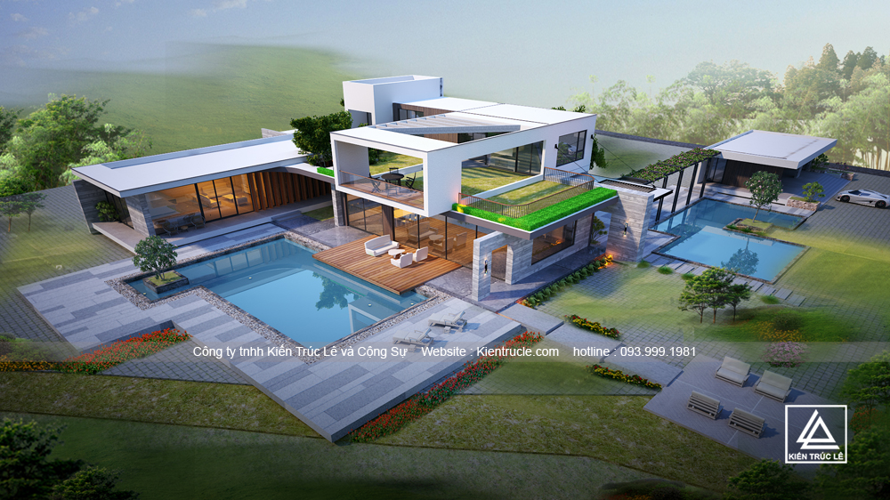 Mẫu biệt thự nghỉ dưỡng hiện đại