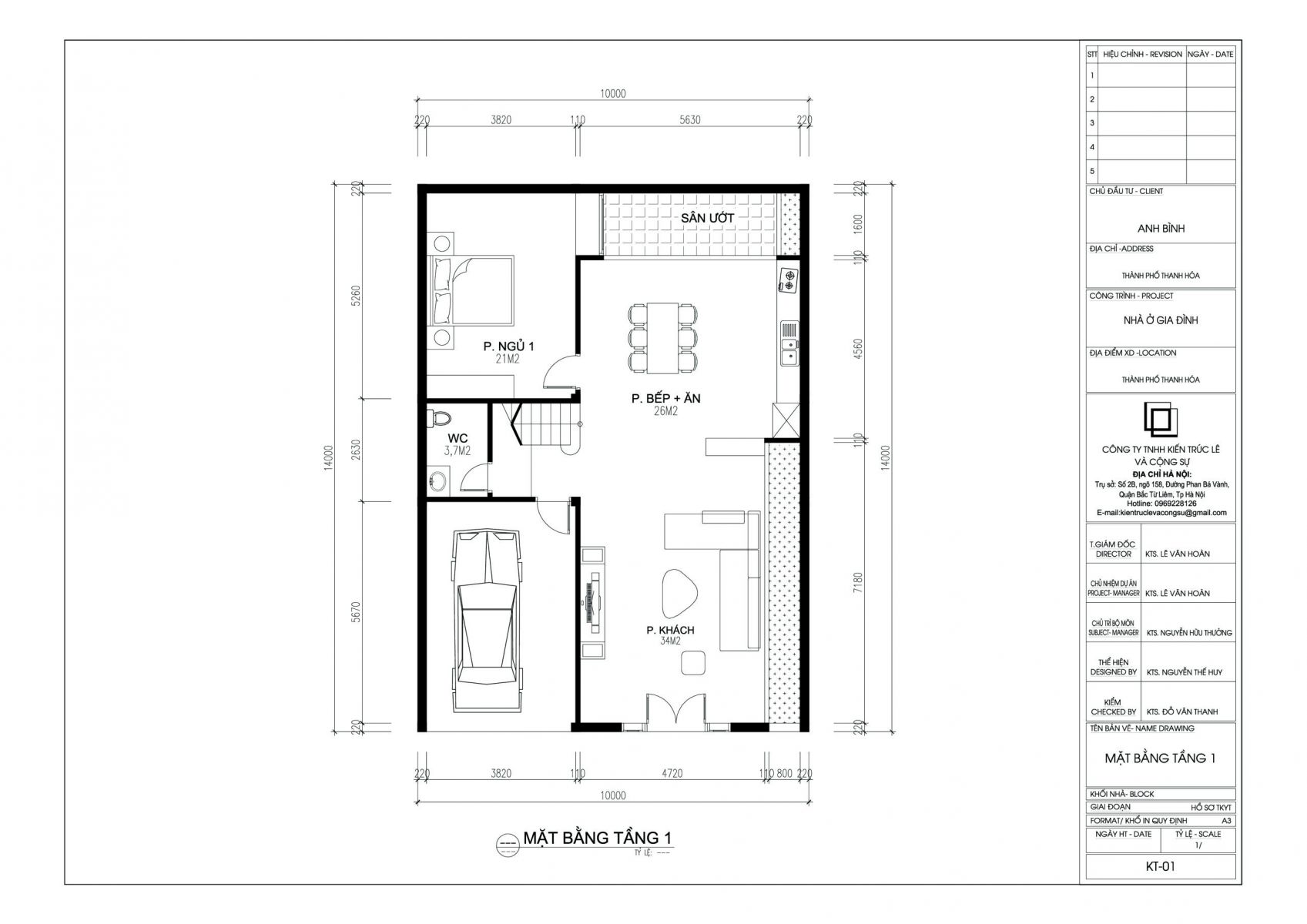 Mặt bằng t1 nhà 3 tầng đẹp nhất