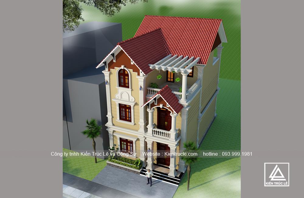 Nhà 3 tầng 4 phòng ngủ 8x15m đẹp nhất