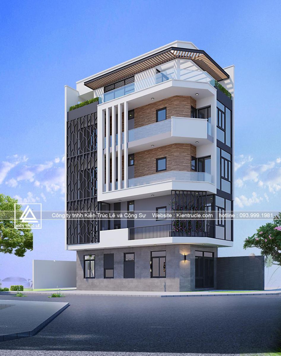 Nhà 5 tầng góc phố 2 mặt tiền đẹp