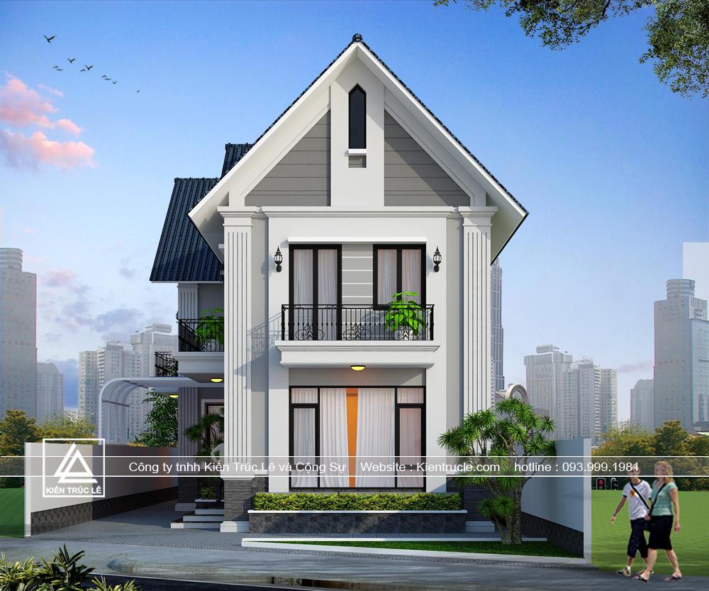 Nhà đẹp 2 tầng 125m2 mái thái