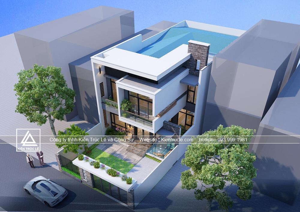 Nhà đẹp 2 tầng 170m2 hiện đại