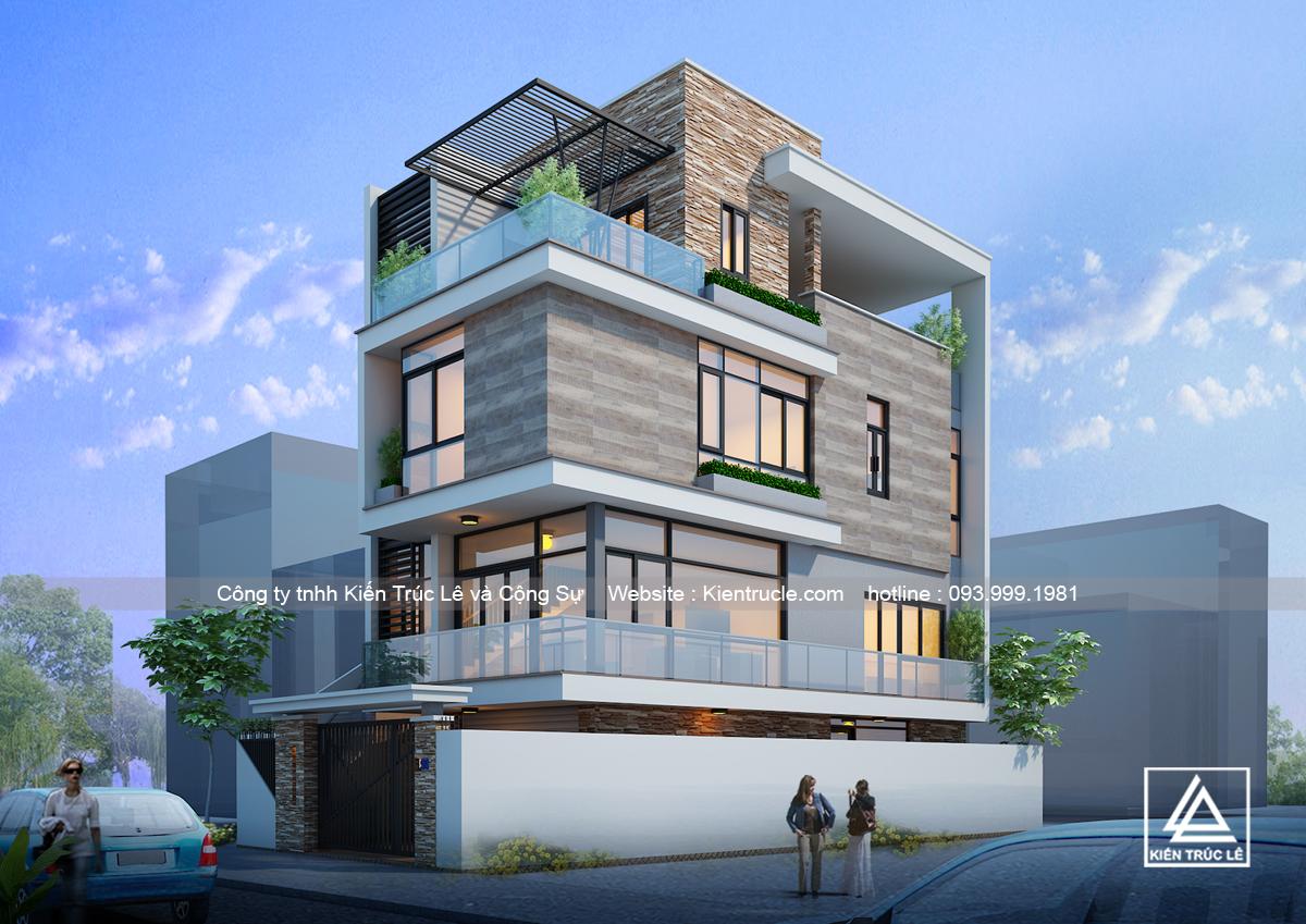 Nhà đẹp 4 tầng hiện đại tại Hòa Bình