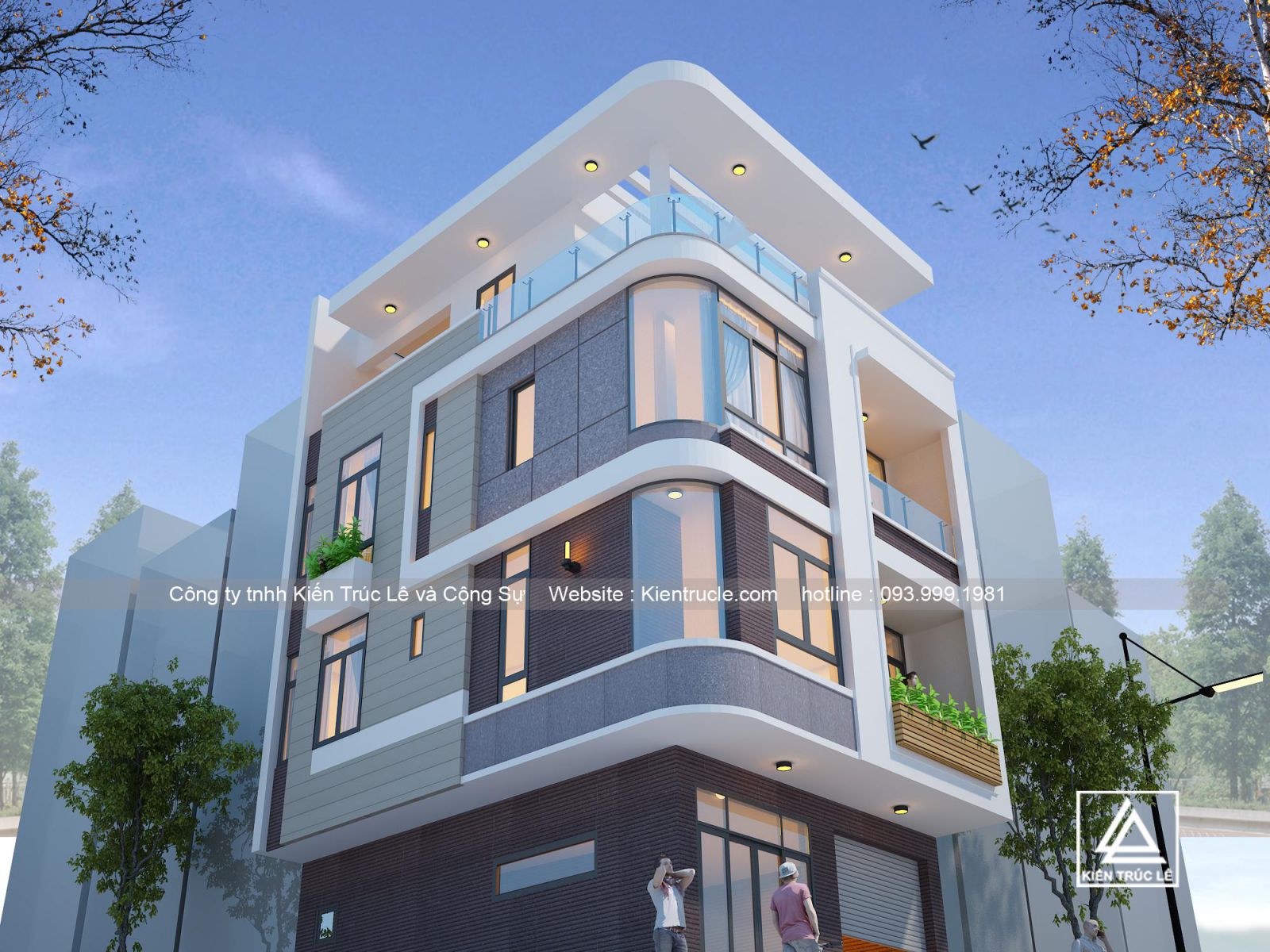 Nhà lô góc 2 mặt tiền 4 tầng đẹp