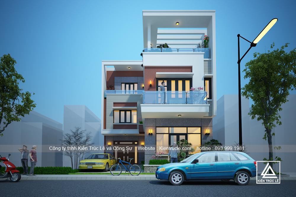 Nhà phố 3 tầng mặt tiền 10m đẹp