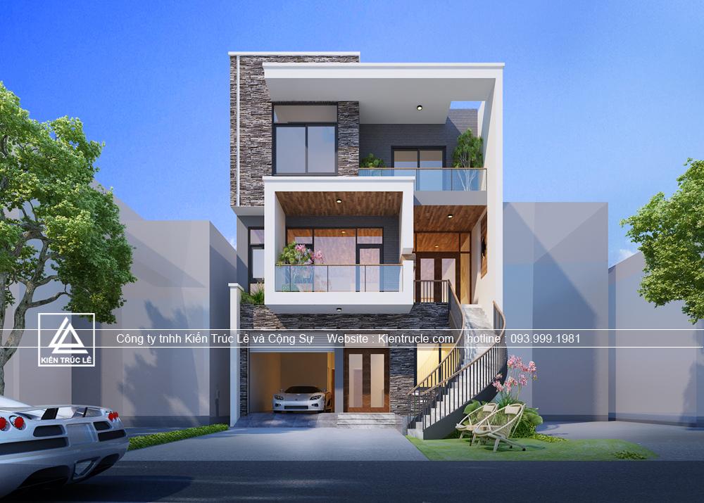 Nhà biệt thự phố 3 tầng mặt tiền rộng 9m