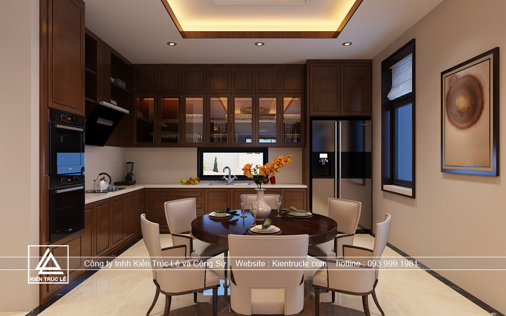 Thiết kế phòng bếp nhà 1 tầng