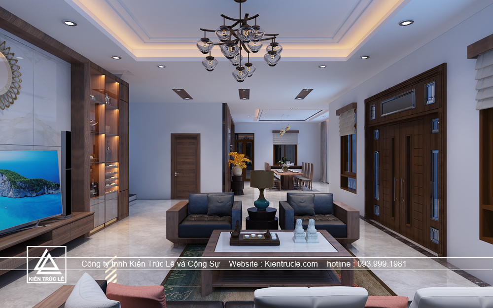 Thiết kế phòng khách 40m2 đẹp