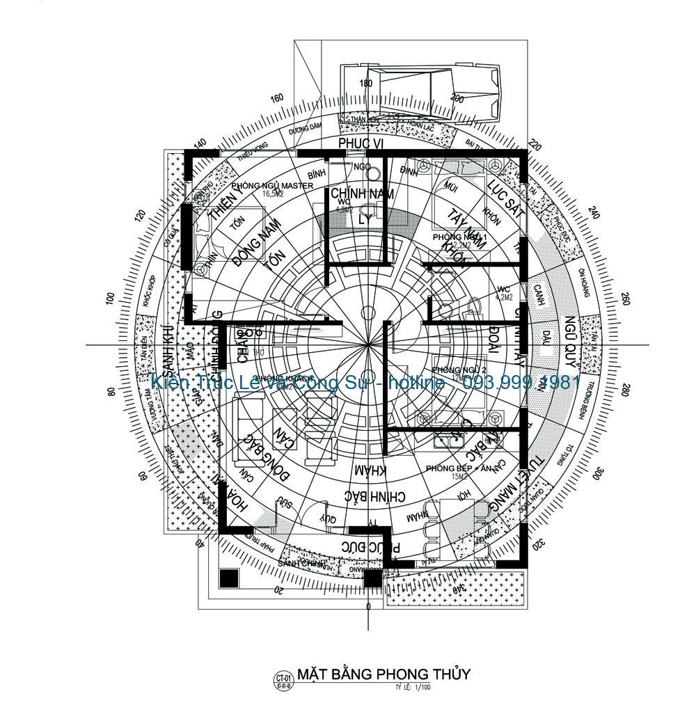 Phong thủy nhà mái thái 1 tầng 3 phòng ngủ