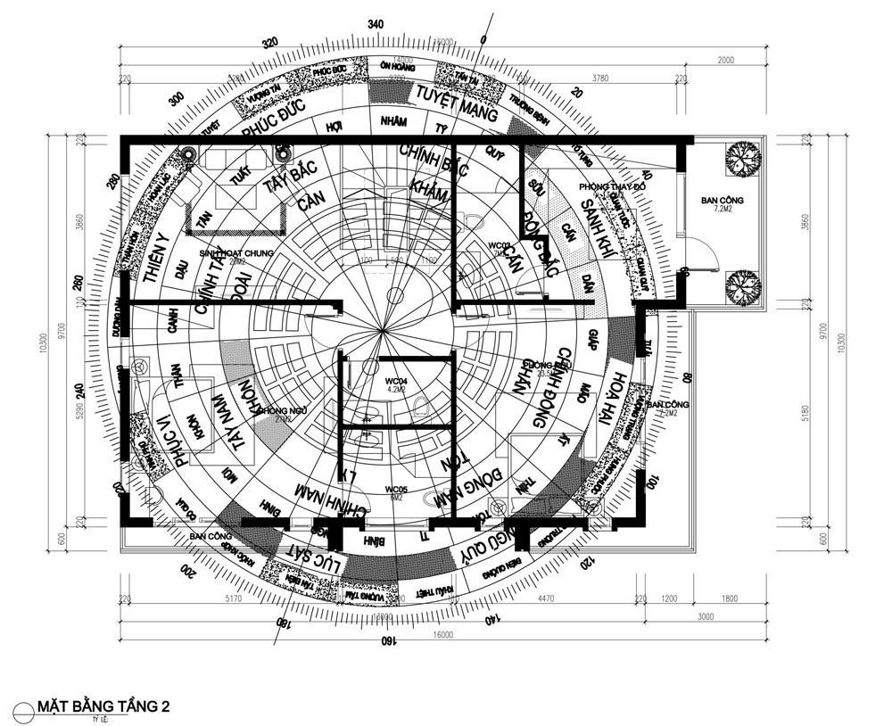 Phong thủy t2 nhà 3 tầng 140m2 hiện đại