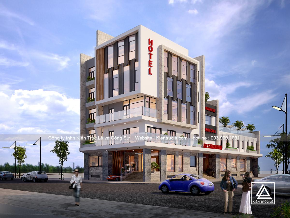 Thiết kế khách sạn 3 sao đẹp phong cách hiện đại