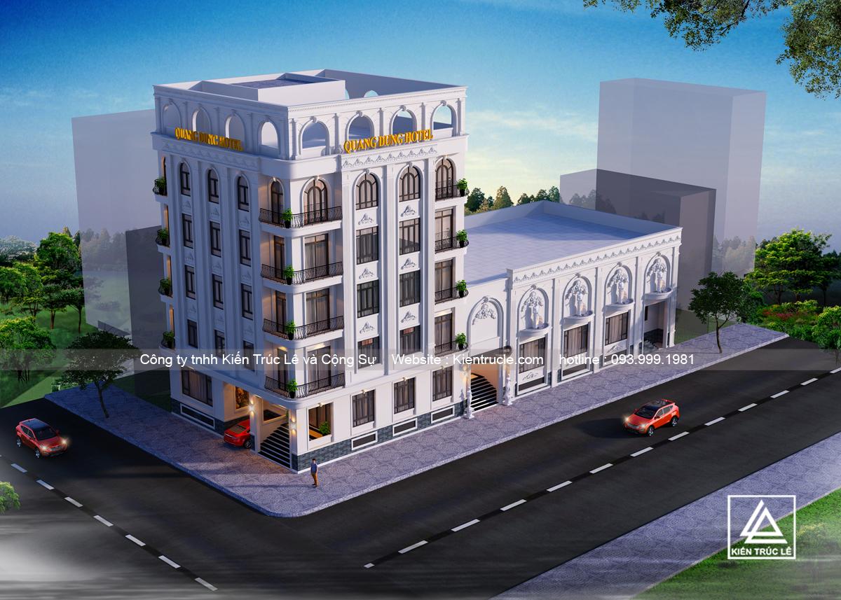 Mẫu thiết kế khách sạn 3 sao đẹp