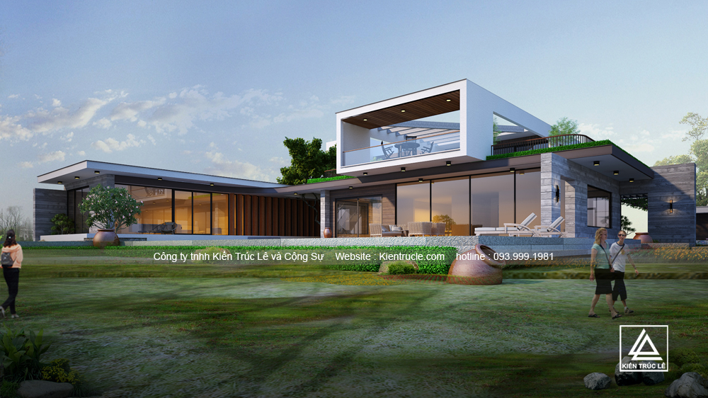 Thiết kế nhà biệt thự nghỉ dưỡng đẹp tại Hà Nội