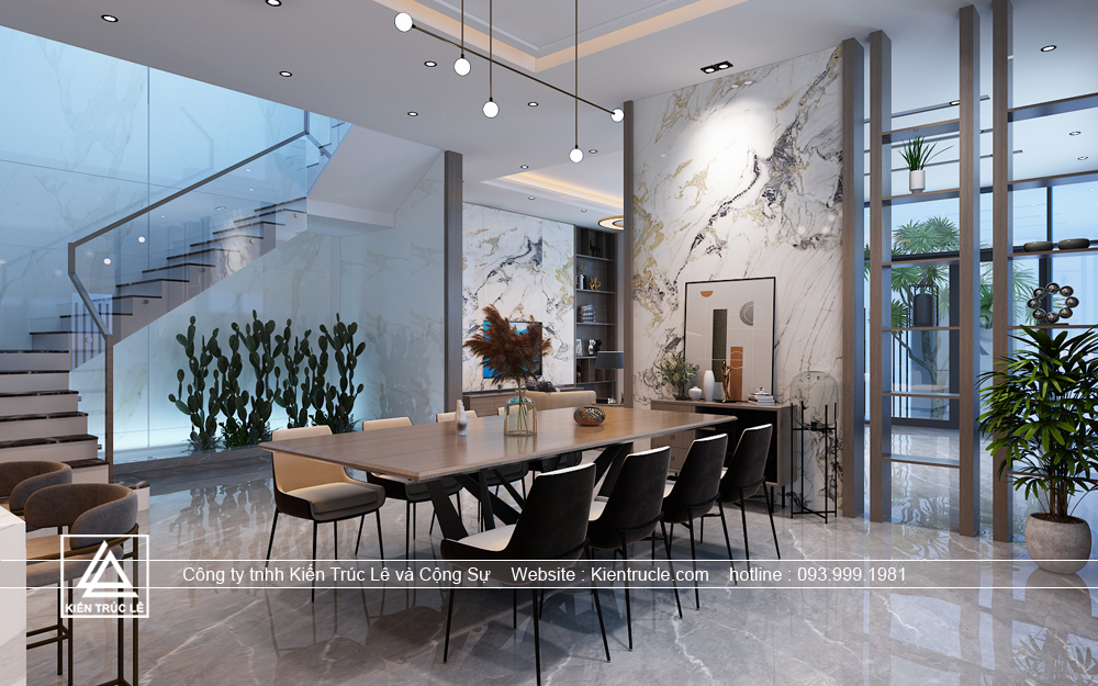 Thiết kế phòng ăn và phòng bếp đẹp