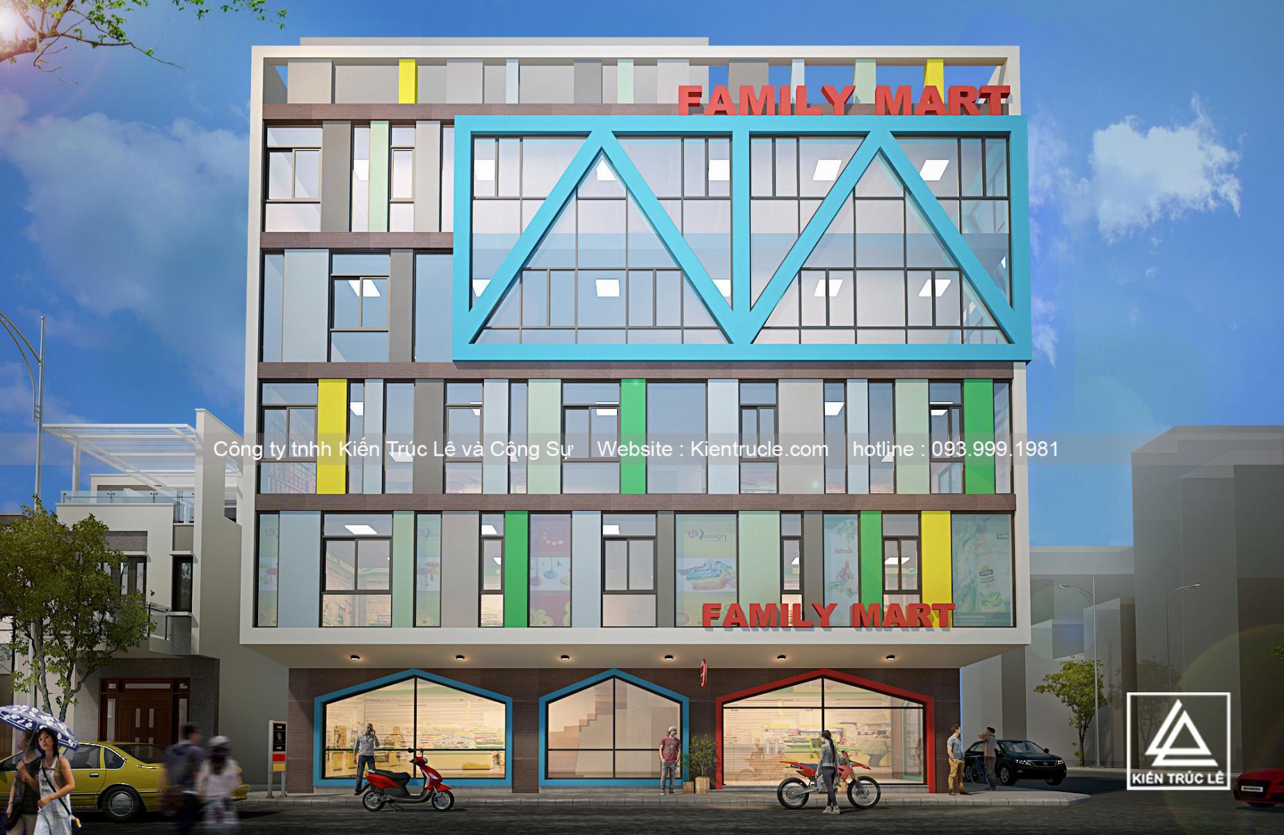 Thiết kế xây dựng siêu thị mini đẹp nhất